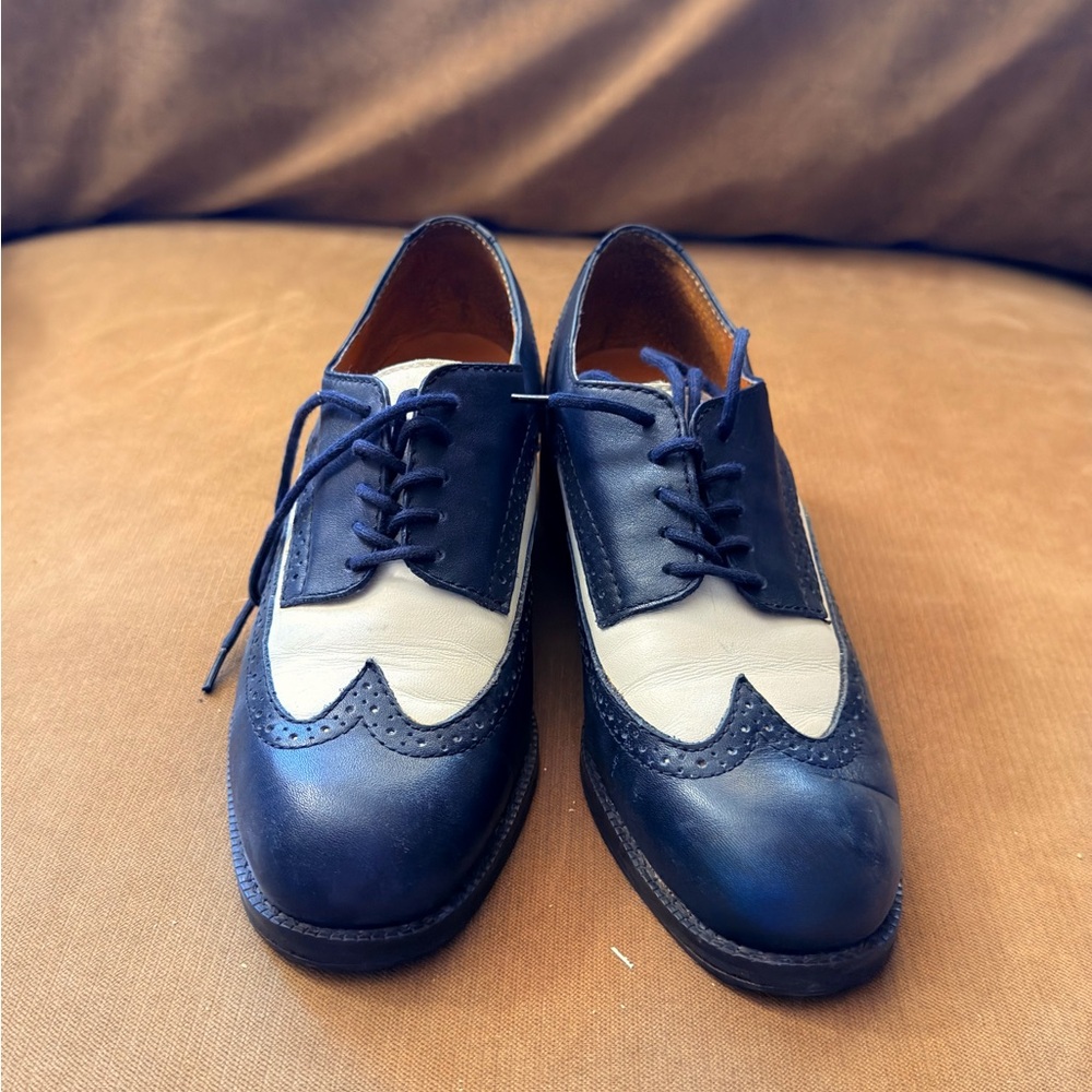 Nine West Black and Cream Men's Oxfords